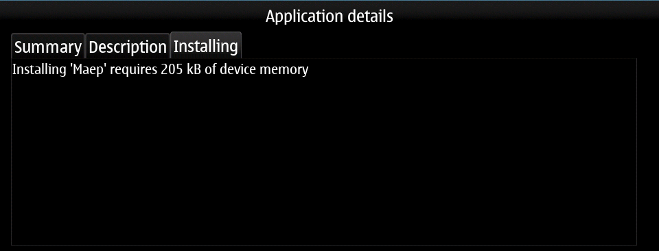 App manager install app size