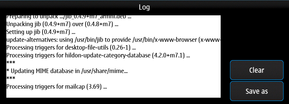 App manager log