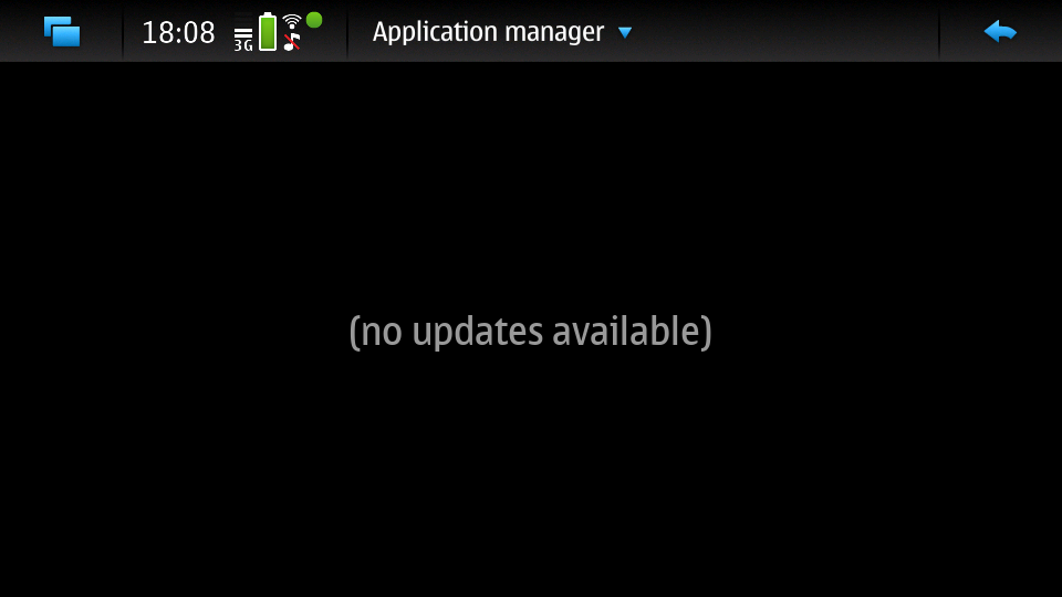 App manager update not available