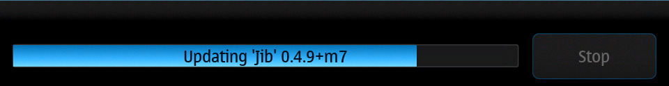 App manager update progress