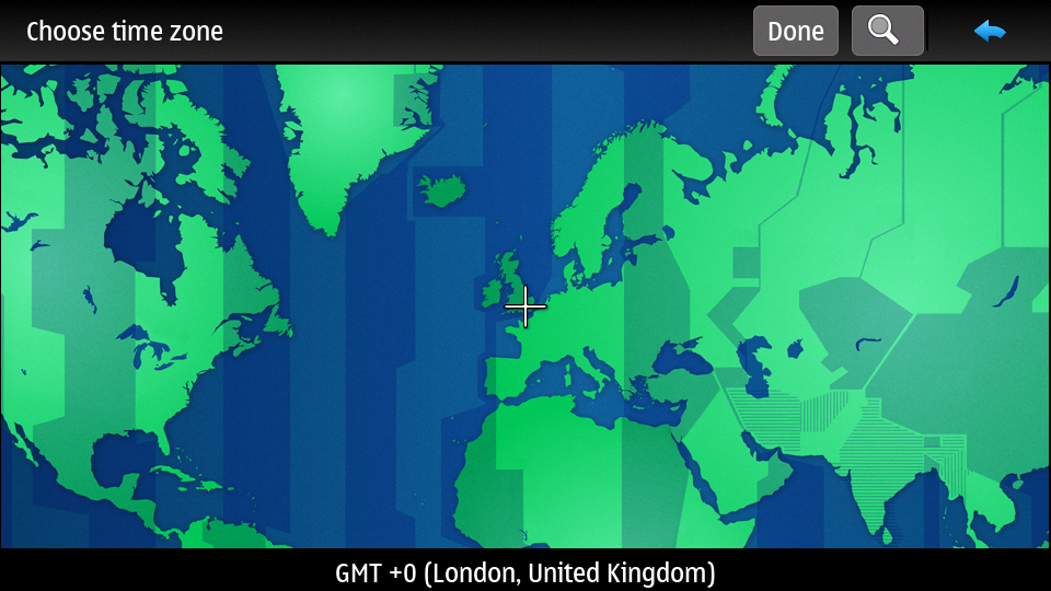 Choose time zone - London