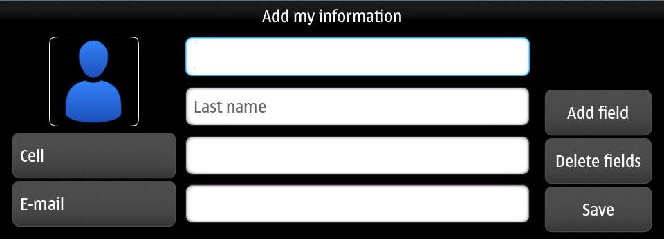 Contact my information add