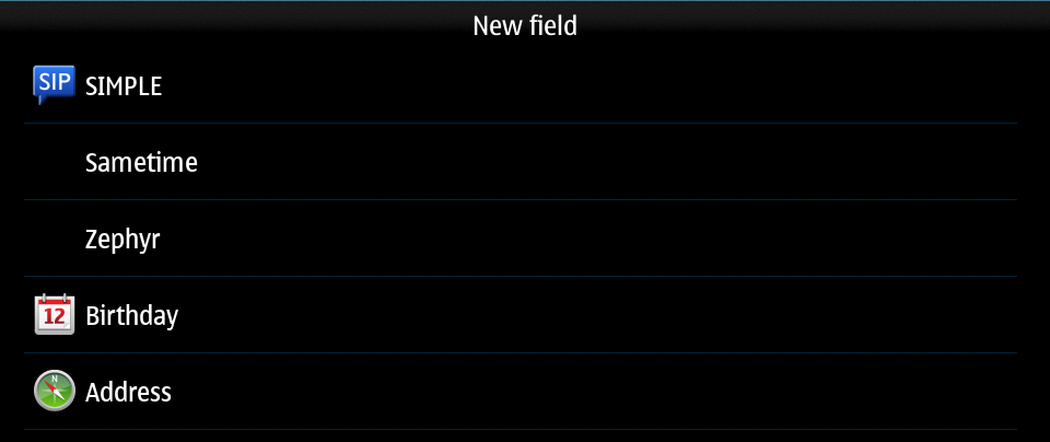 Contact new field 2