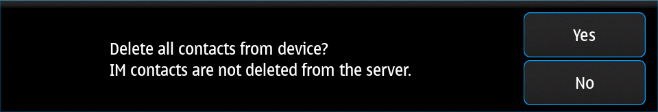 Contacts delete all