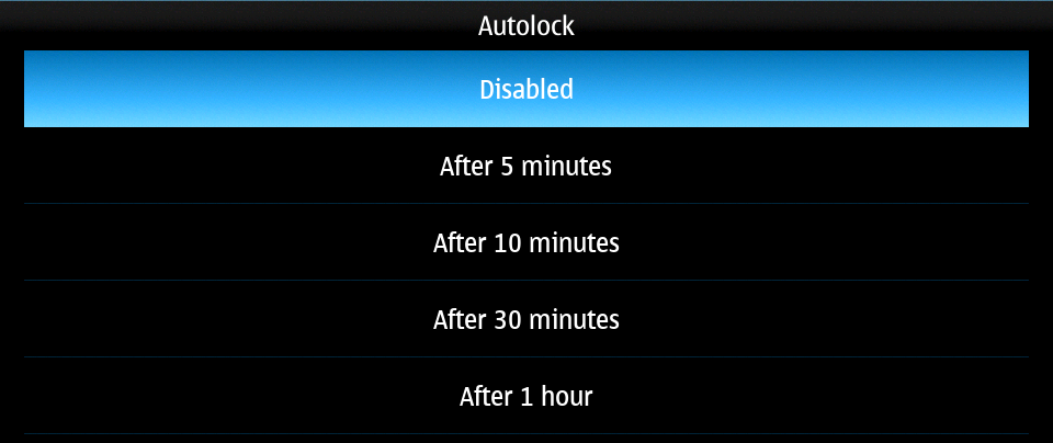 Device autolock