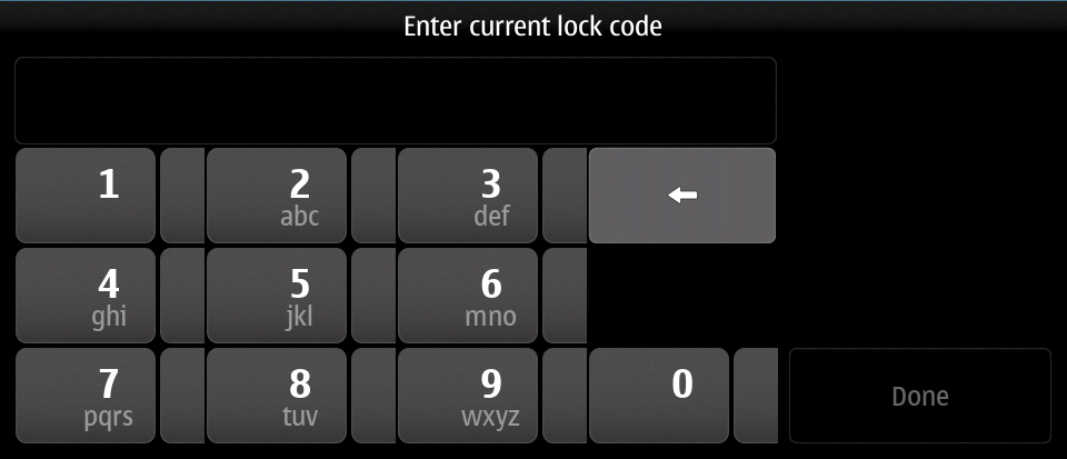 Device lock enter current
