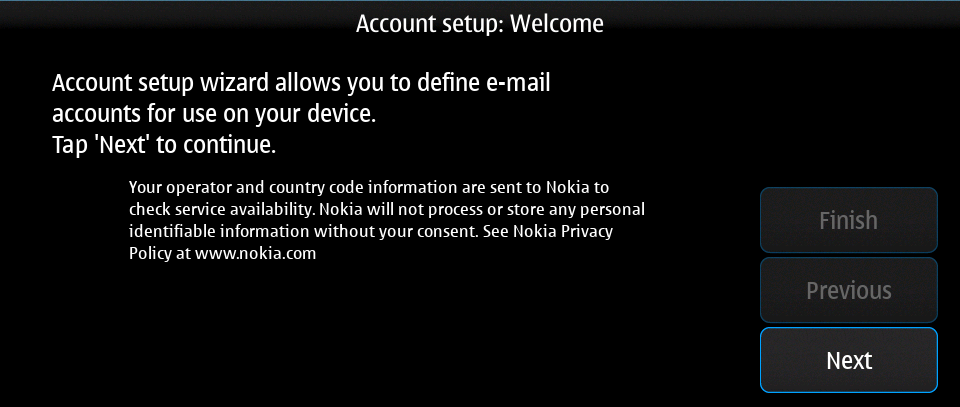 Email account new welcome