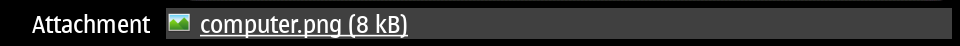 Email attachment file