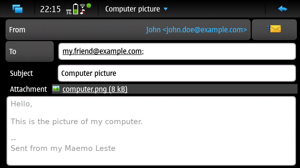 Email message edit