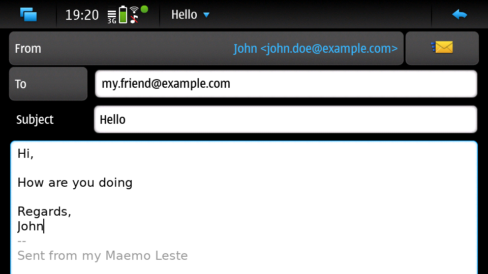 Email message new