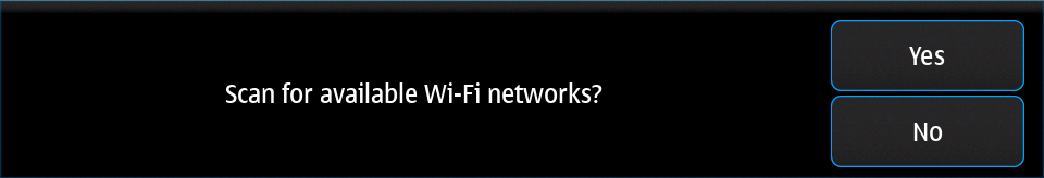Internet connections Wi-Fi scan