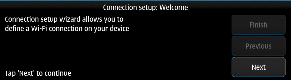 Internet connections Wi-Fi setup