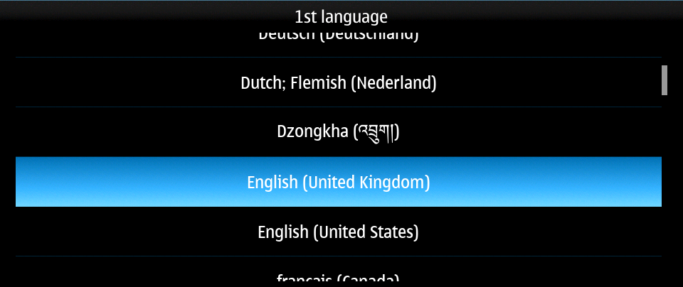 Keyboard first language