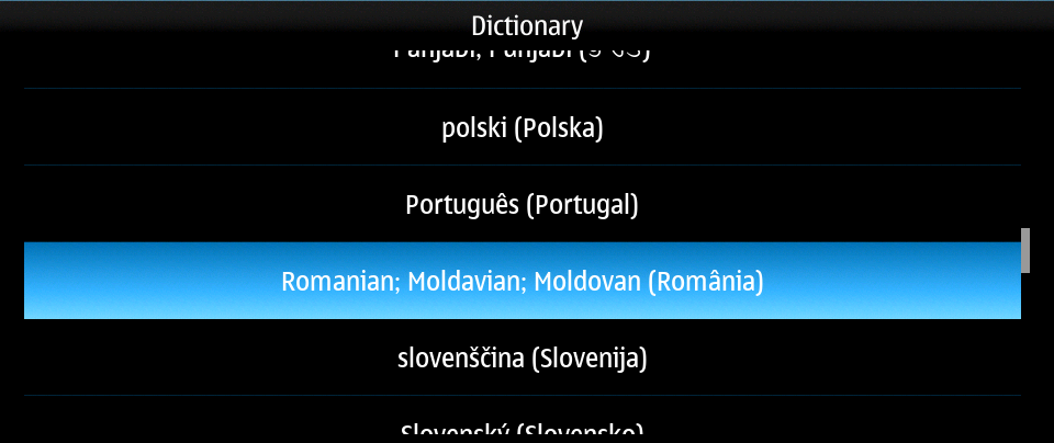 Keyboard second language dictionary