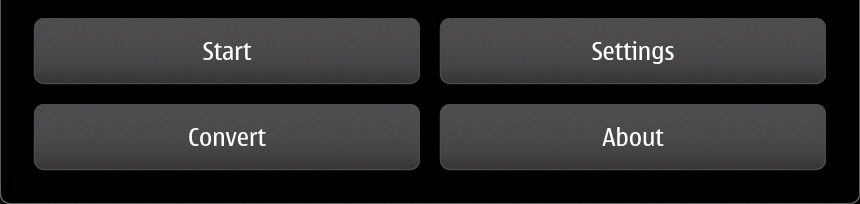 GPS Recorder menu
