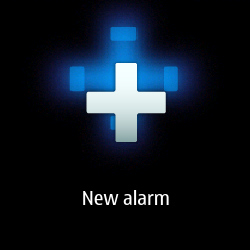 New alarm button