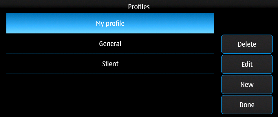 Profiles custom