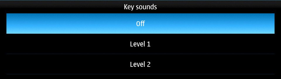Profiles key sounds