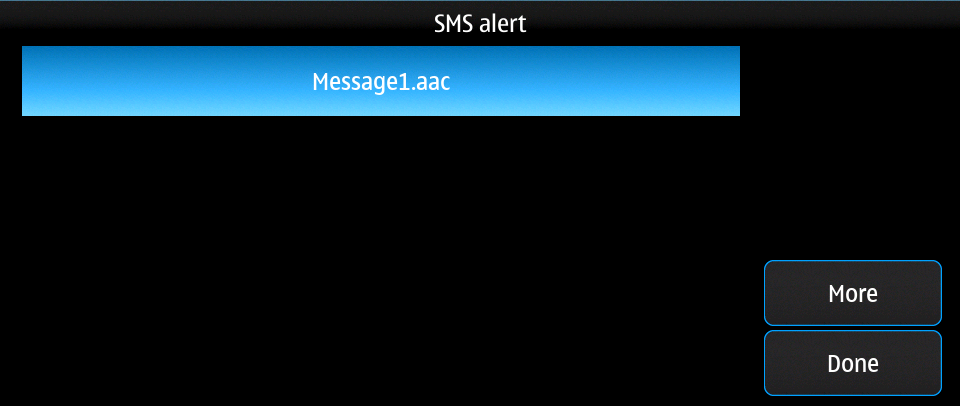 Profiles SMS alert