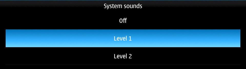 Profiles system sounds