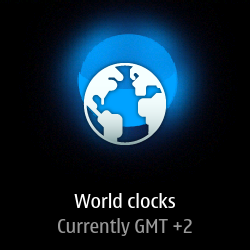 World clocks button