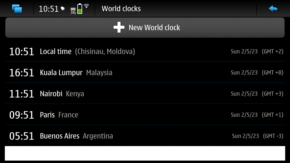World clocks multiple